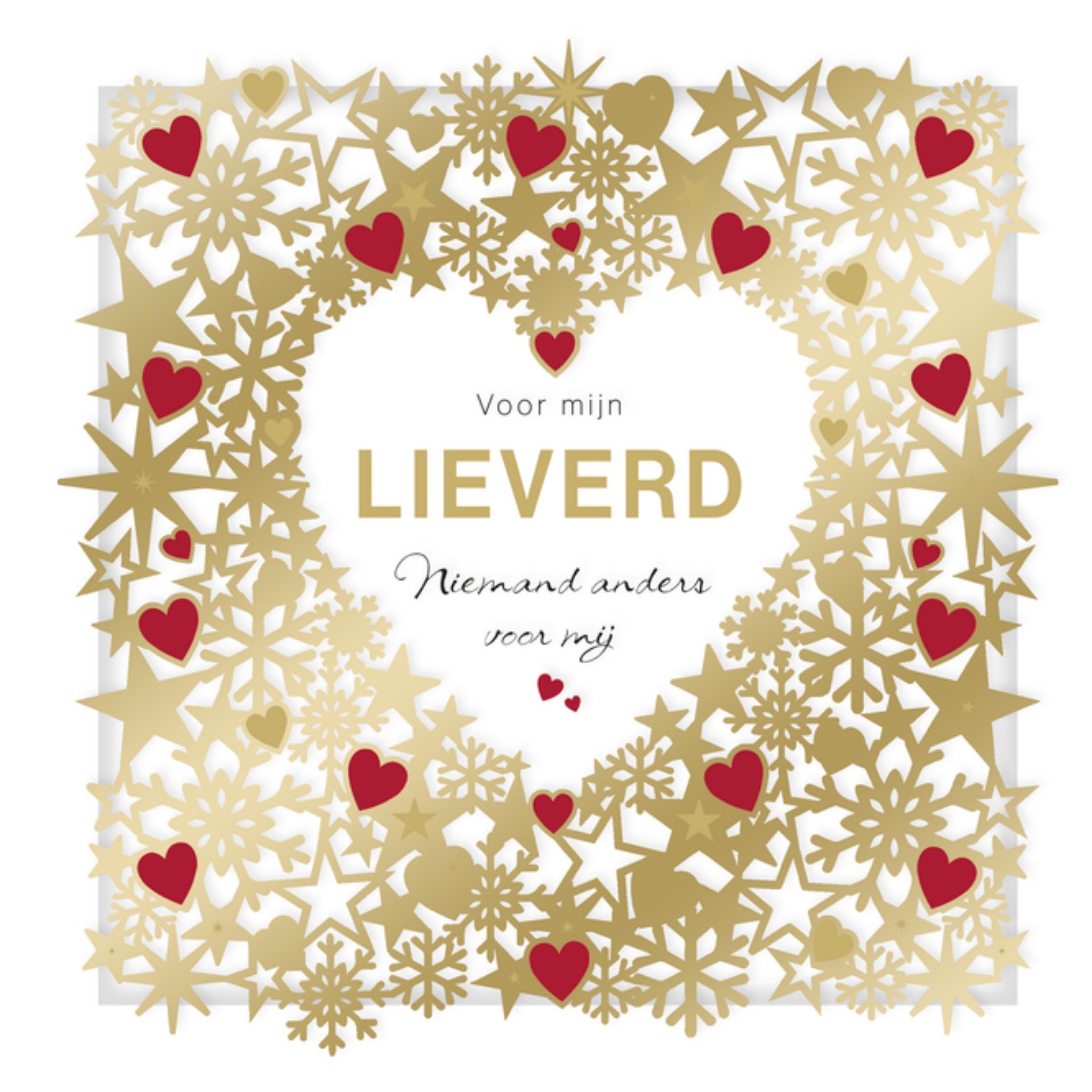 UK Greetings Kerstkaart Voor mijn lieverd Vierkant