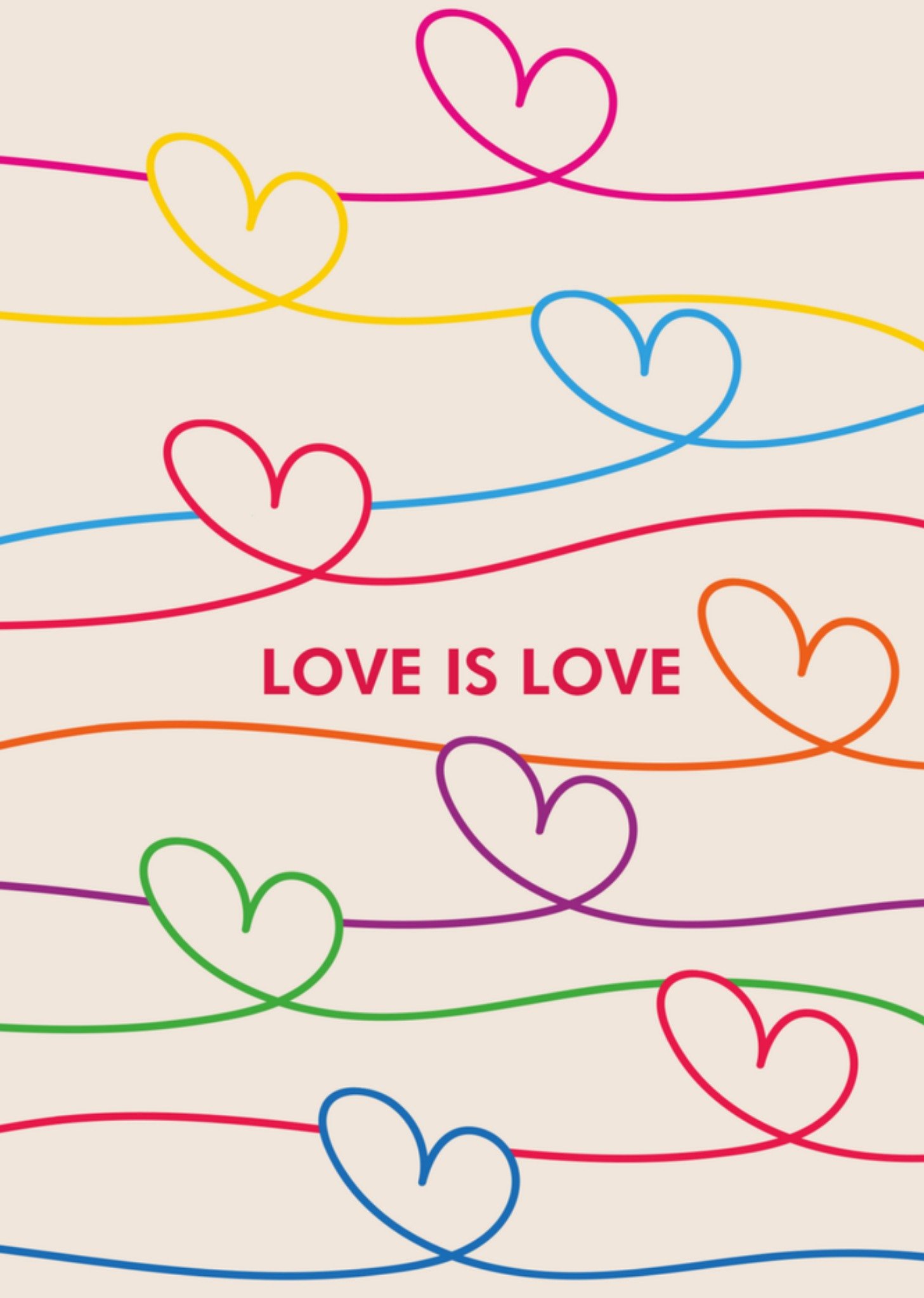 Greetz - Pride kaart - love is love