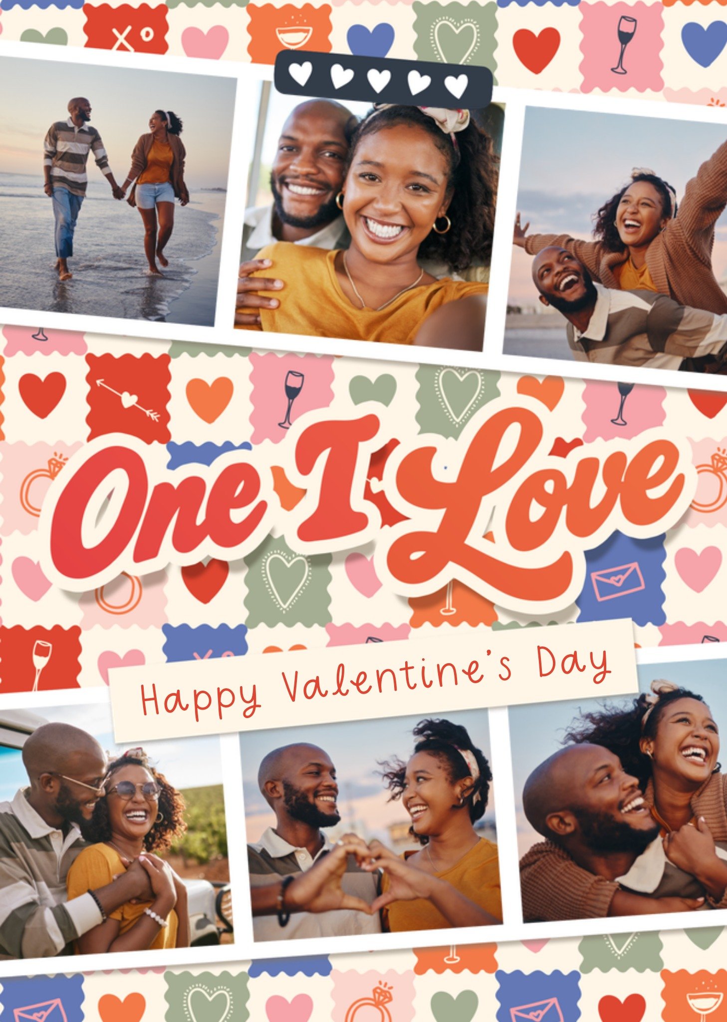 Valentijnskaart One I Love Aanpasbare foto enn tekst Kaart Greetz