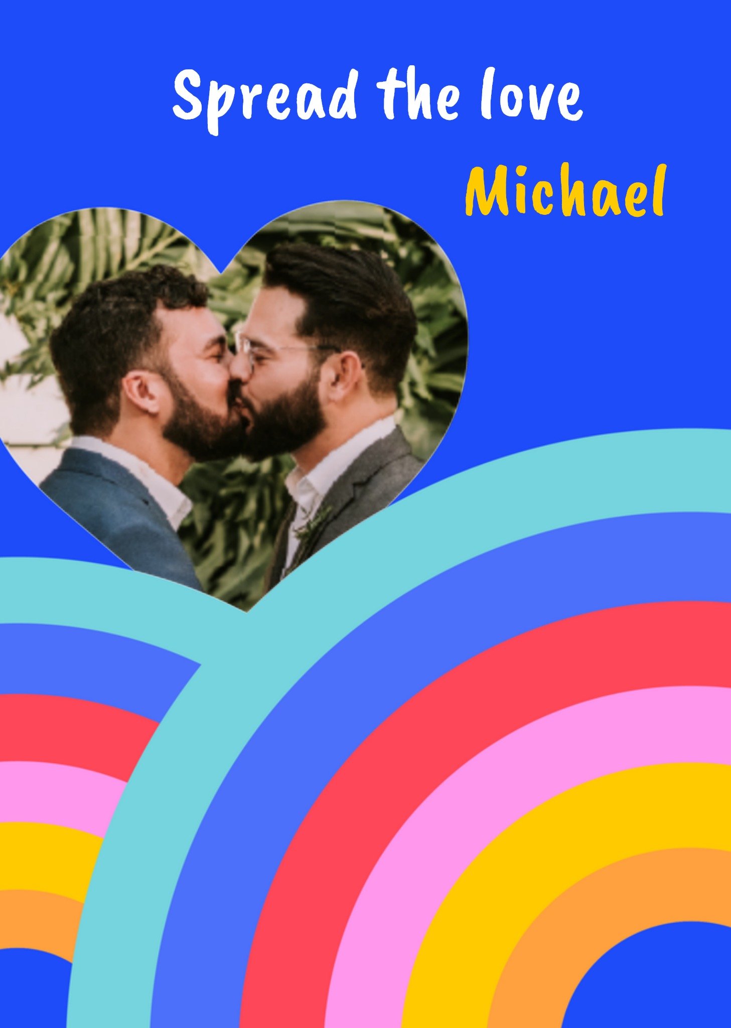 Pride kaart fotokaart met naam Greetz