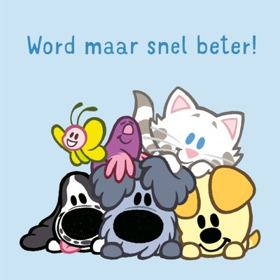 Woezel en Pip | Beterschapskaart | Word snel beter