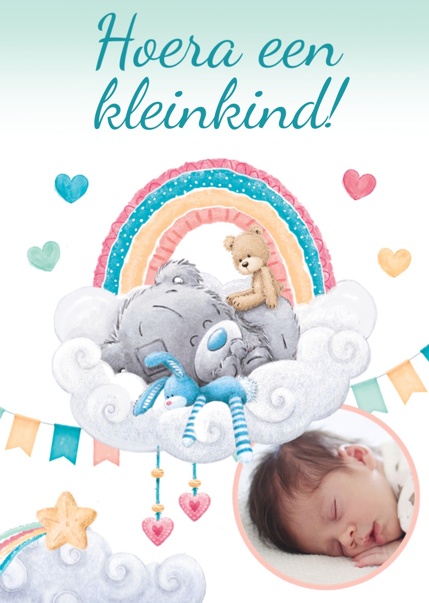 Me to You Geboortekaart Kleinkind Kaart Tiny Tatty Teddy