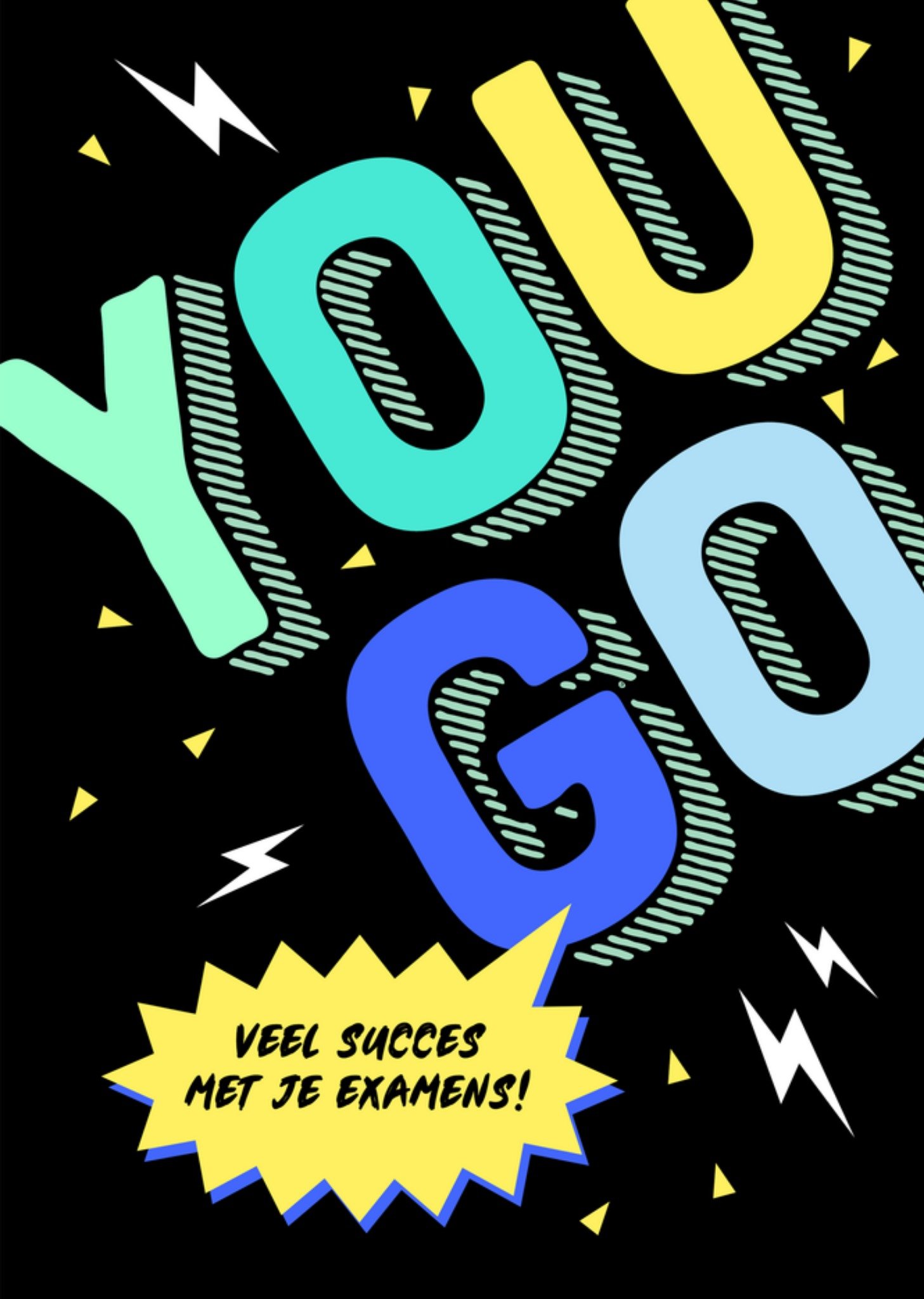 Succeskaart Bliksem you go Kaart Luckz