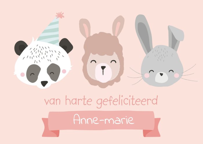 Tante Kaartje | Verjaardagskaart | illustratie