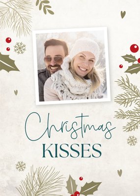 Papercute | Kerstkaart | Christmas kisses | Met foto