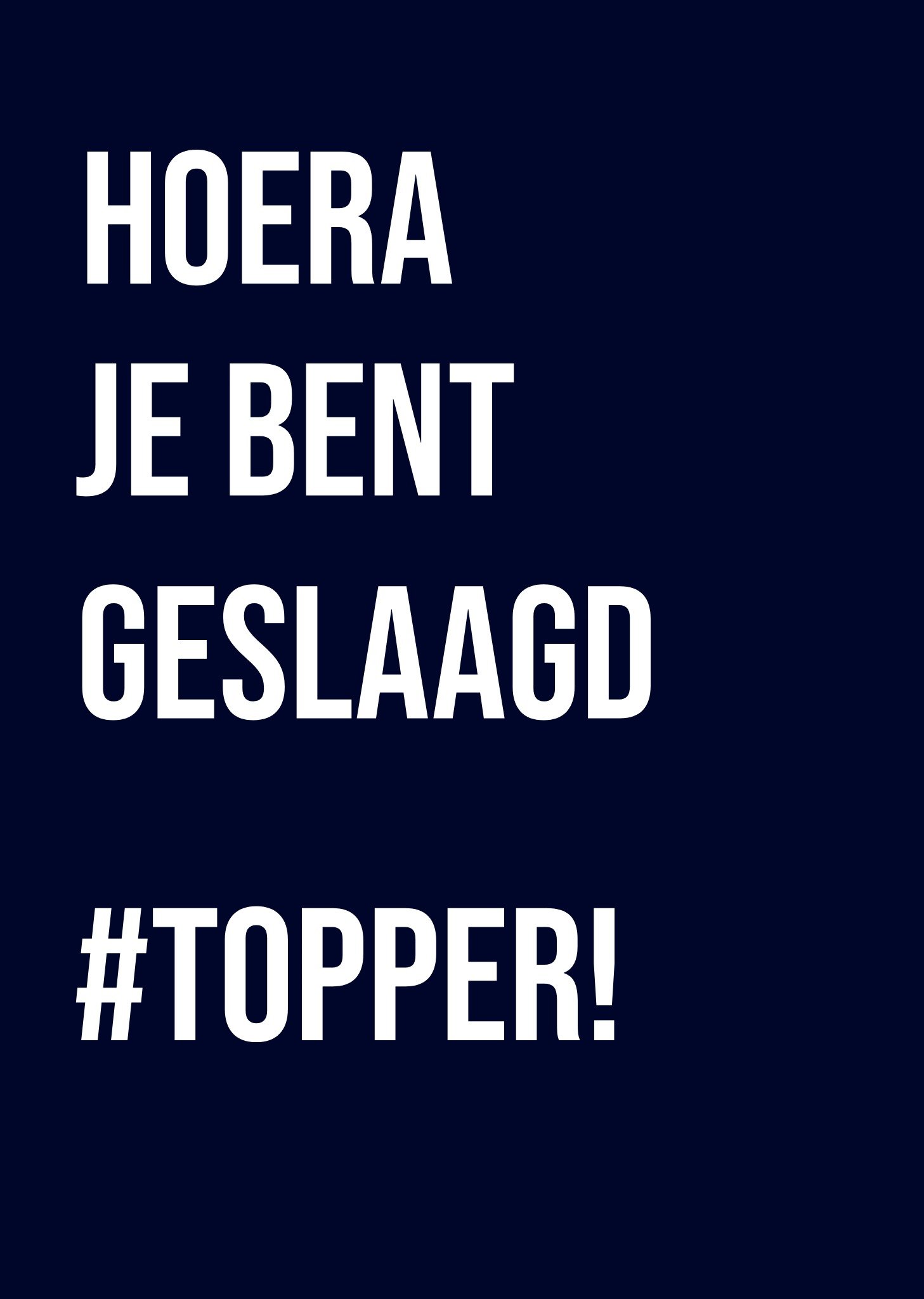 Greetz Geslaagd kaart topper Standard Card