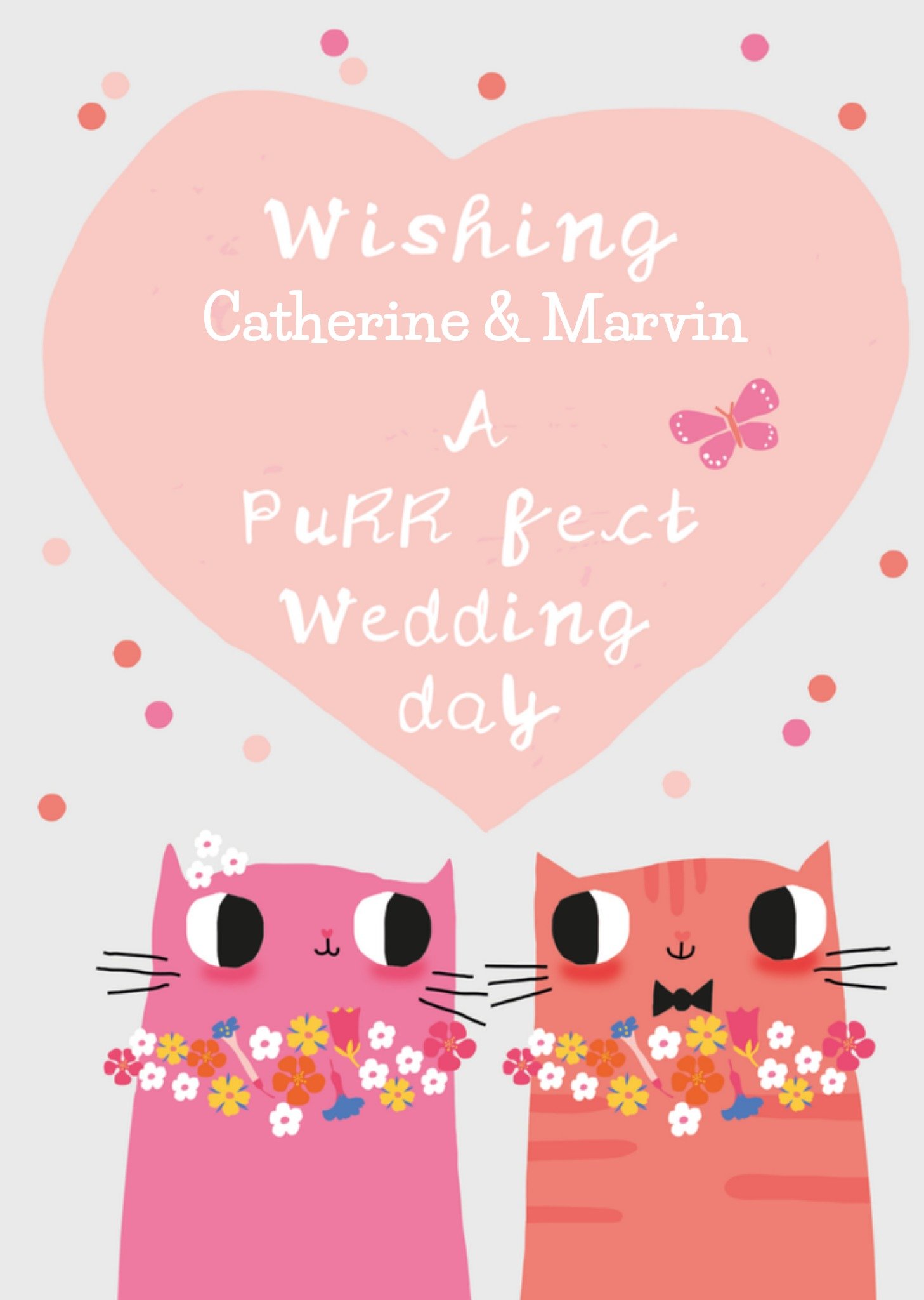 Mr Mrs Downing Huwelijkskaart met naam Kaart The Studio of Mr Mrs Downing