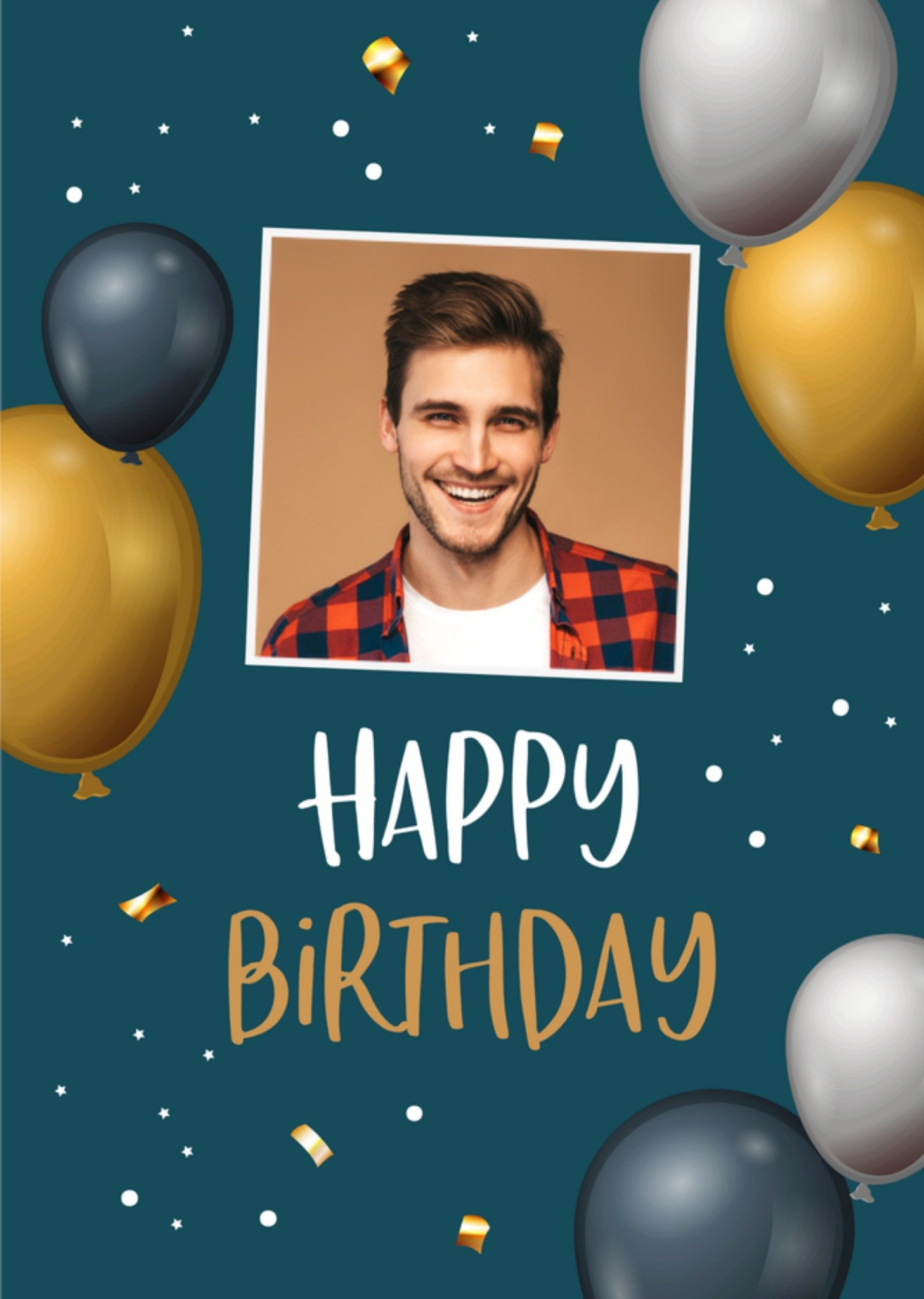 Verjaardagskaart Ballonnen Met foto Kaart Papercute