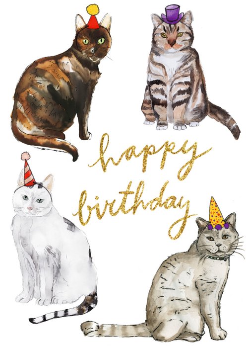 Marie Bodie | Verjaardagskaart | Katten