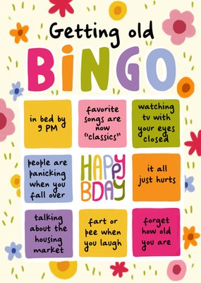 Aniet Illustration | Verjaardagskaart | Getting old
