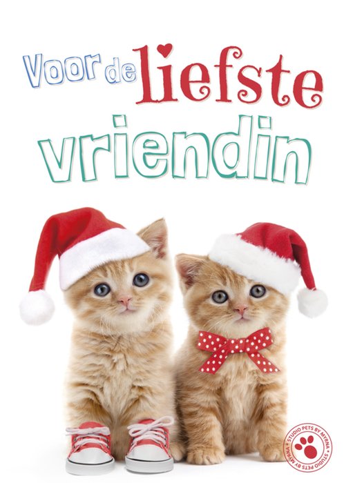 Studio Pets | Kerstkaart | Vriendin