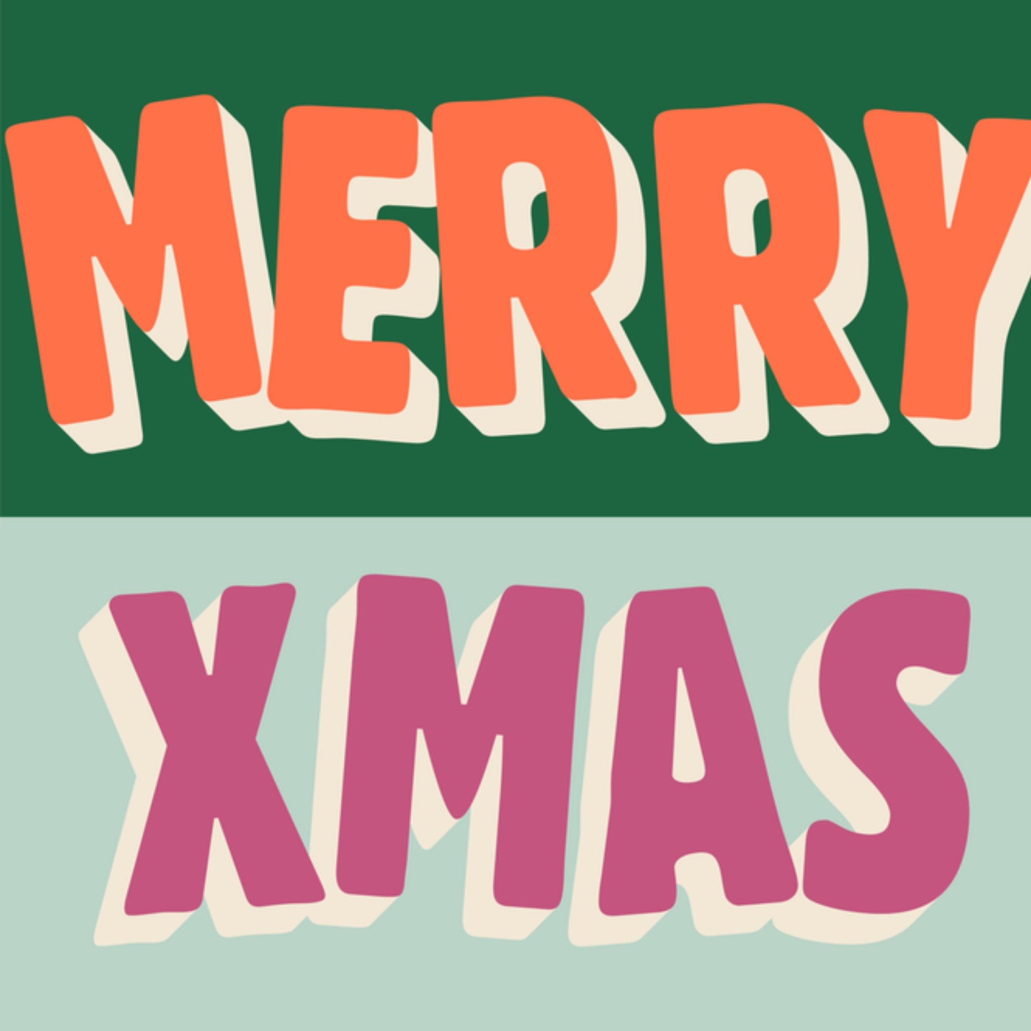 Greetz Kerstkaart merry xmas Vierkant