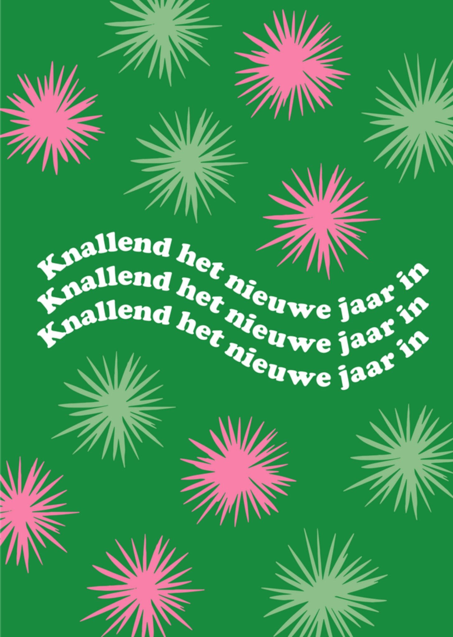 Greetz Nieuwjaarskaart Knallend het nieuwe jaar in Standard Card