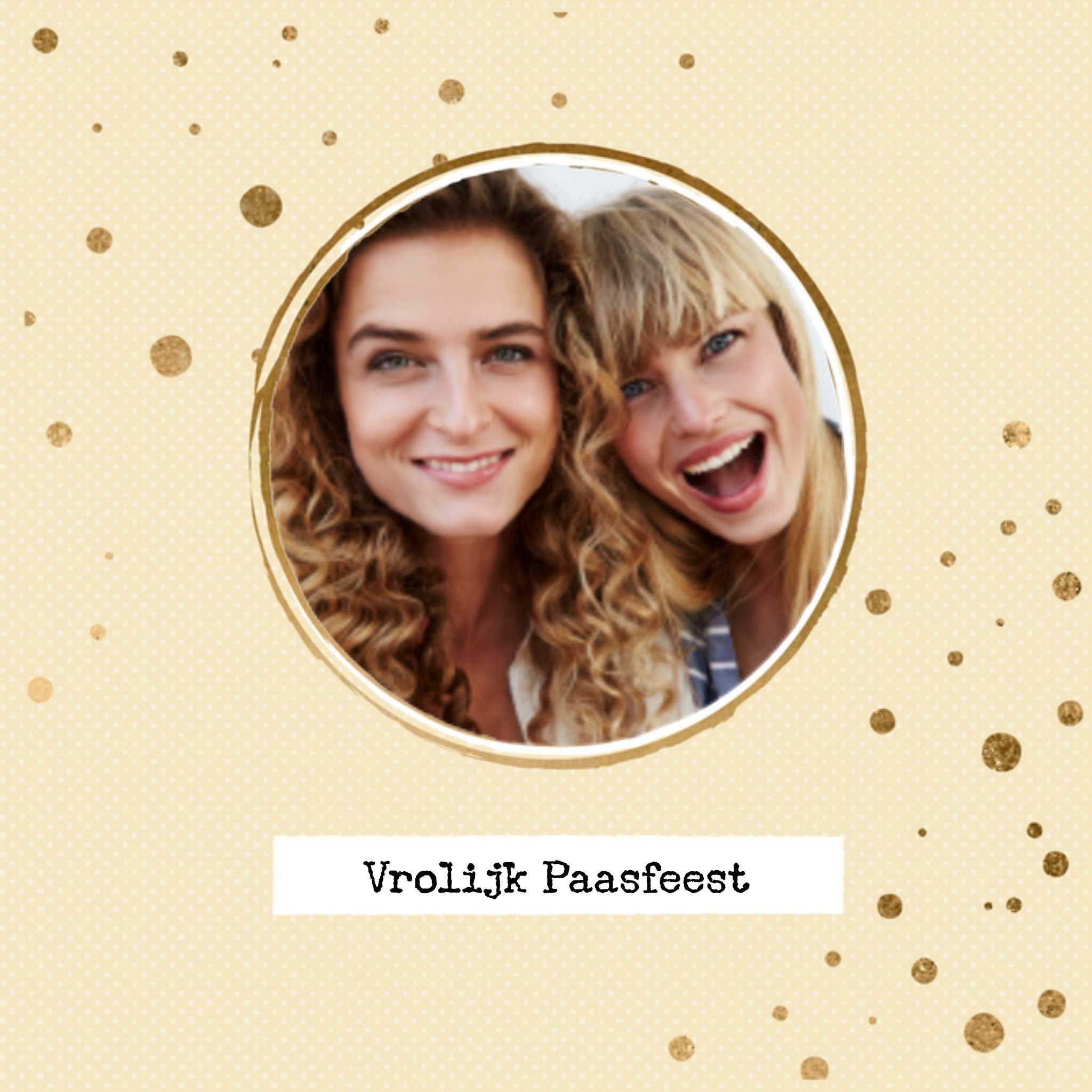 Paaskaart fotokaart Vierkante Kaart Greetz