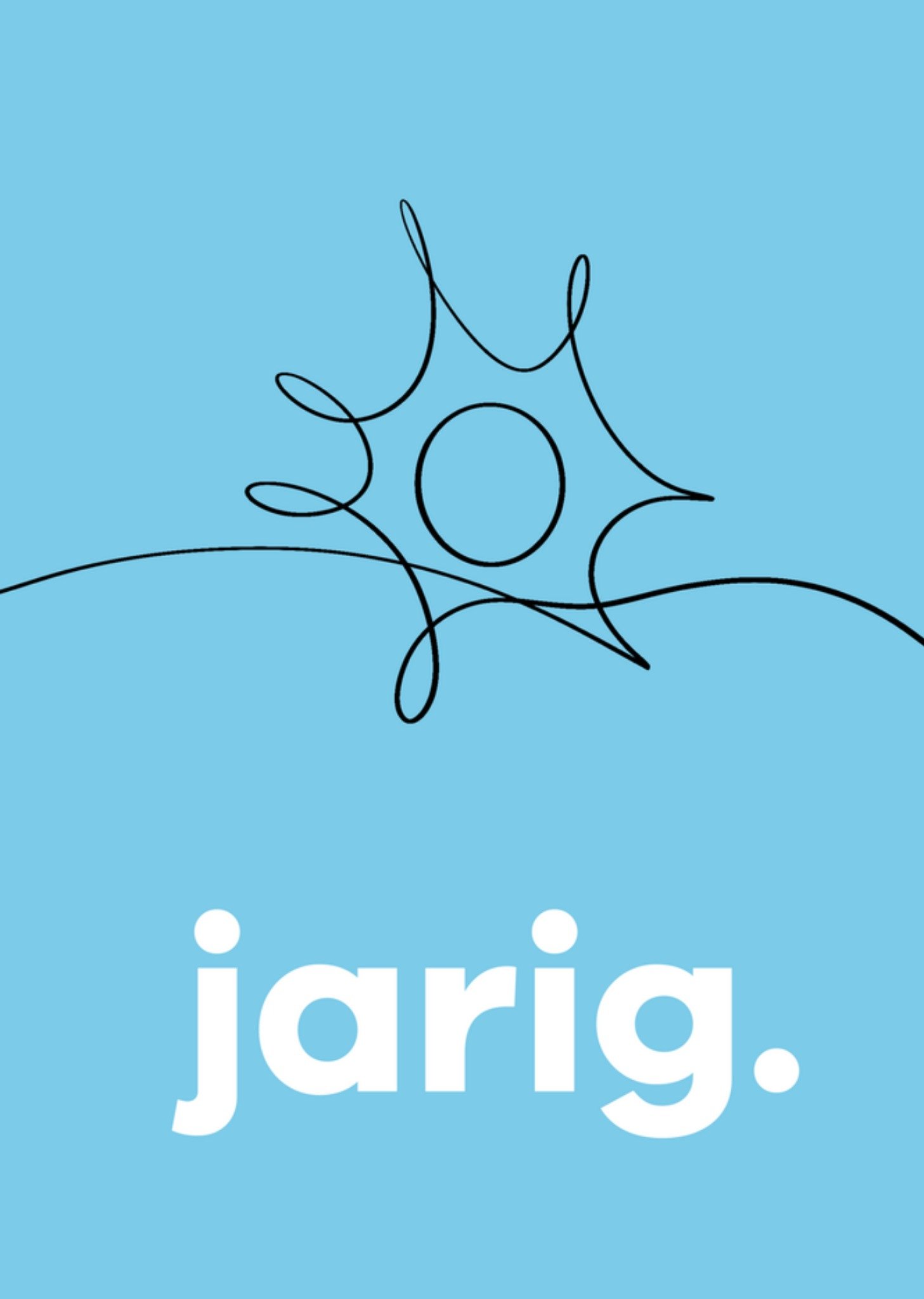 Verjaardagskaart jarig zon Greetz