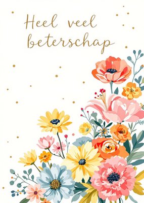 Greetz | Beterschap Ansichtkaart | Heel veel beterschap