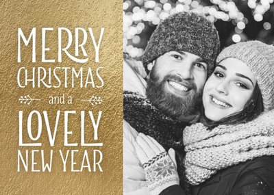 Luckz | Kerstkaart | fotokaart | goud