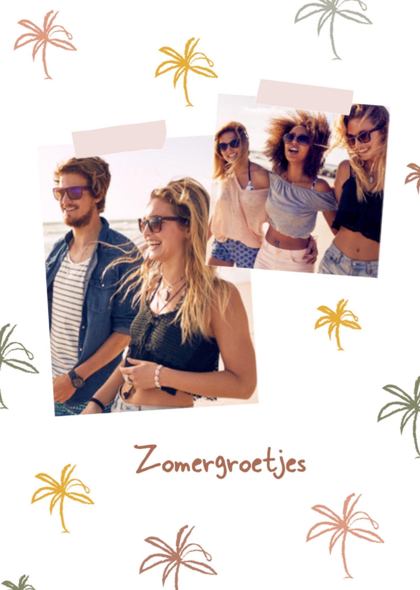 Vakantiekaart Zomergroetjes Greetz