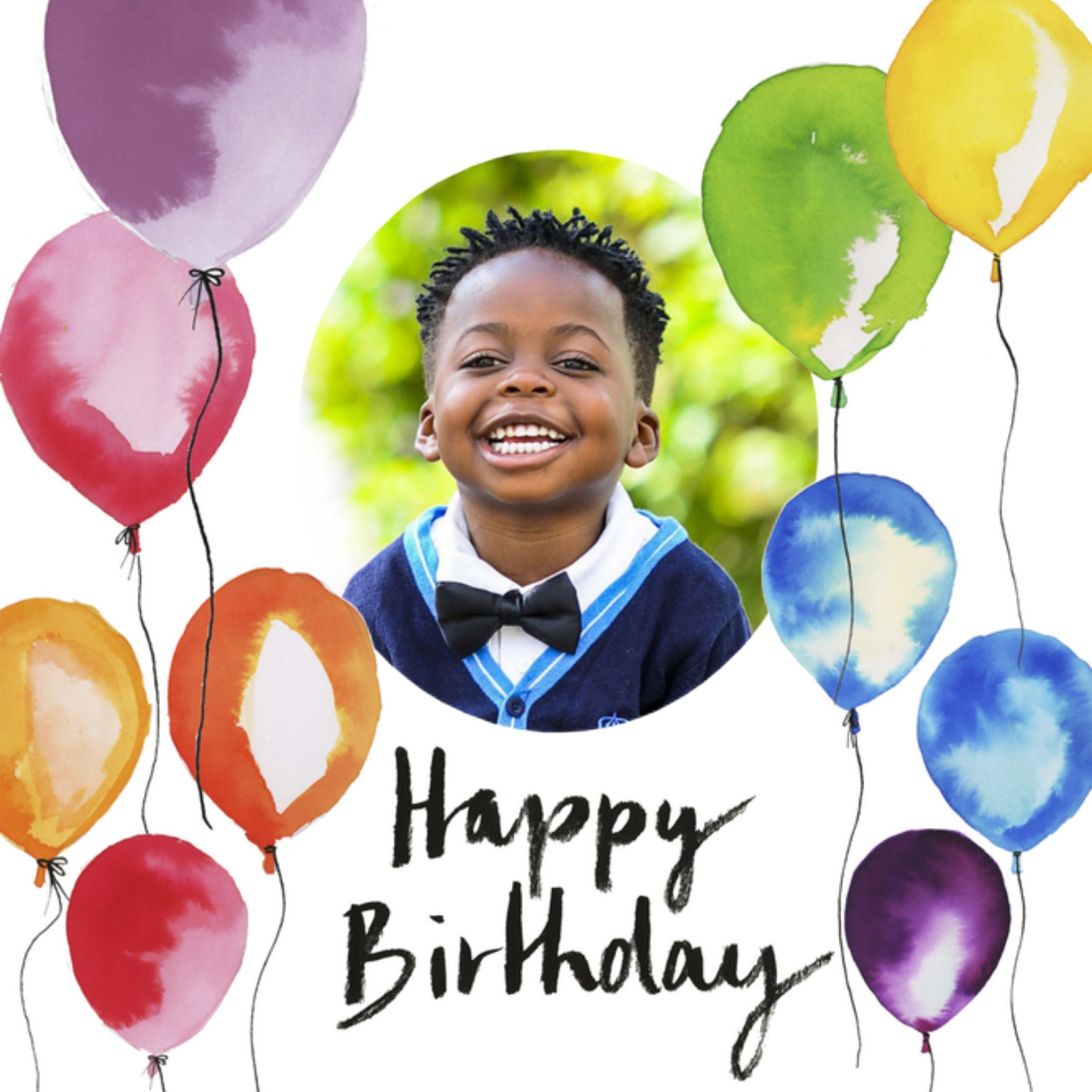 Verjaardagskaart Marie Bodie Aquarel Vierkante Kaart Marie Bodié