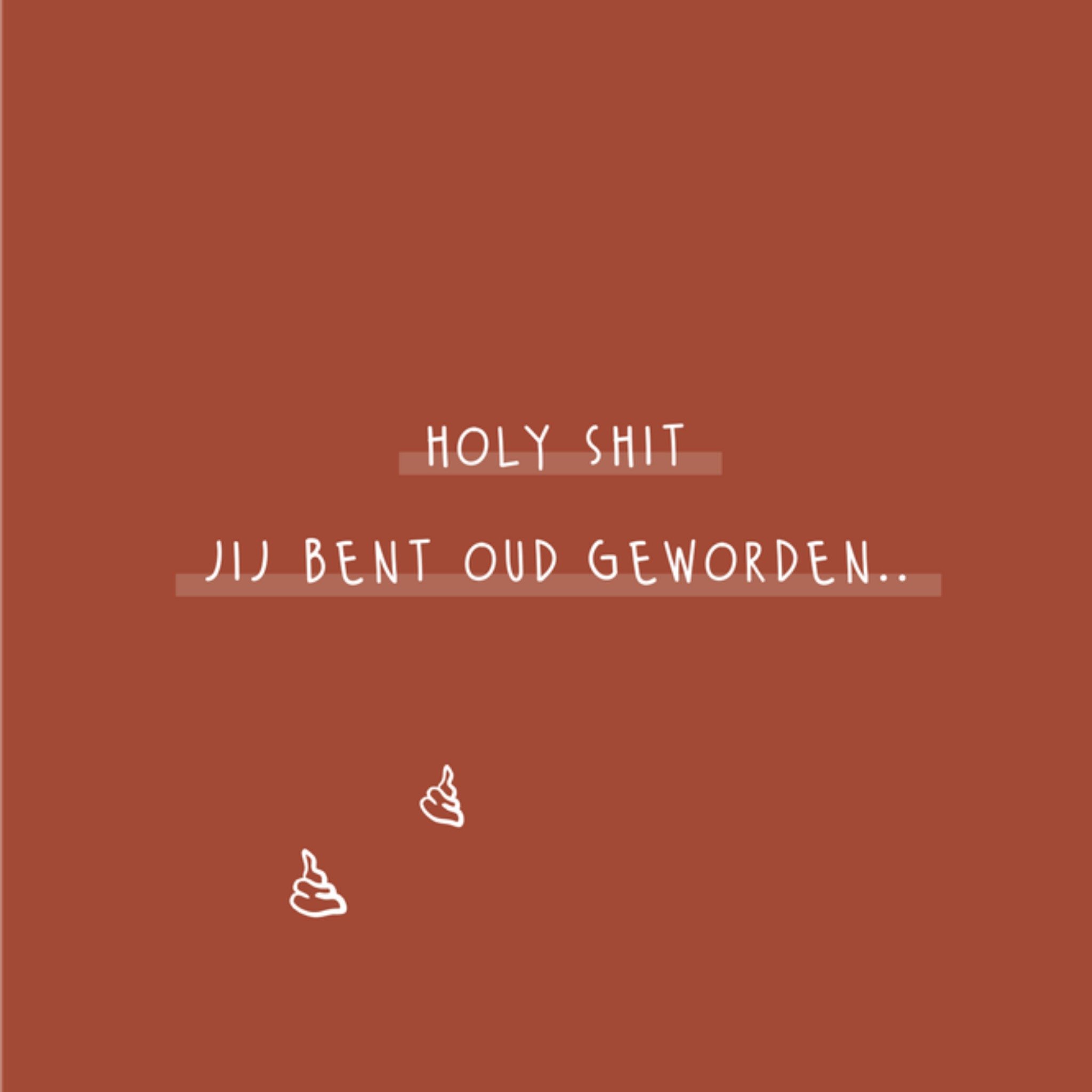 Greetz Verjaardagskaart Funky Vibes Jij bent oud geworden Vierkant
