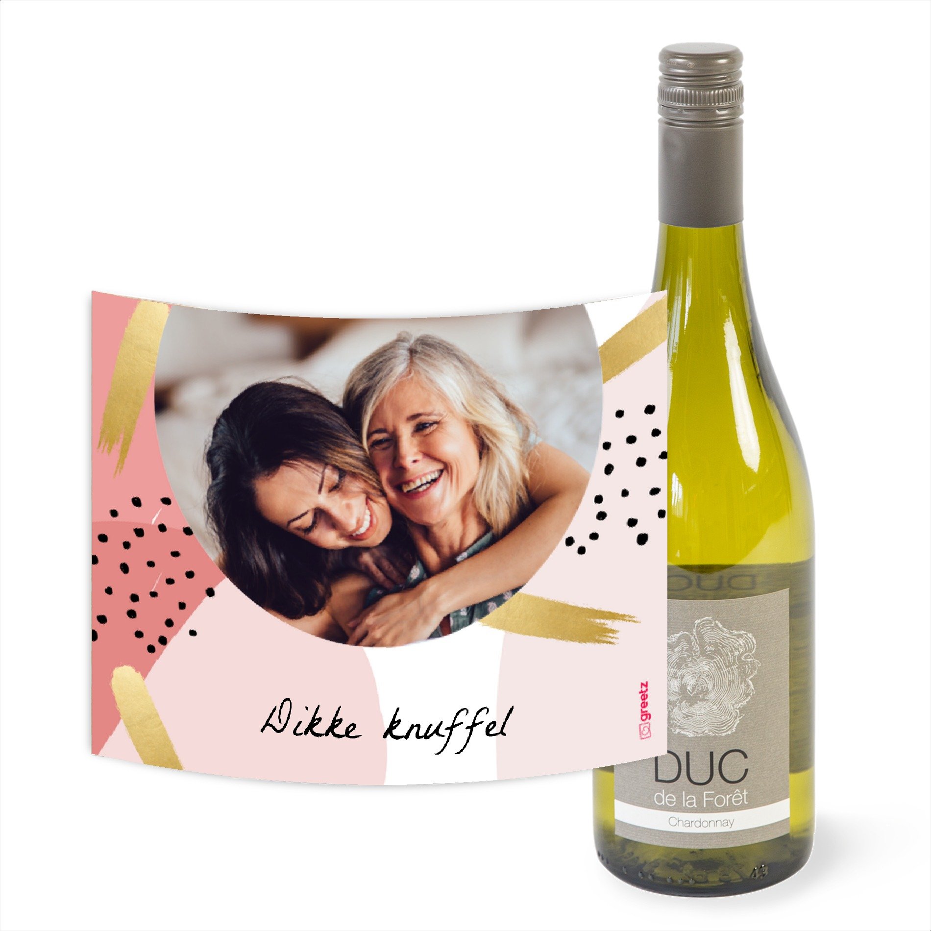 Duc de la Forêt | Duc de la Foret | Chardonnay | Love met eigen foto | 750 ml