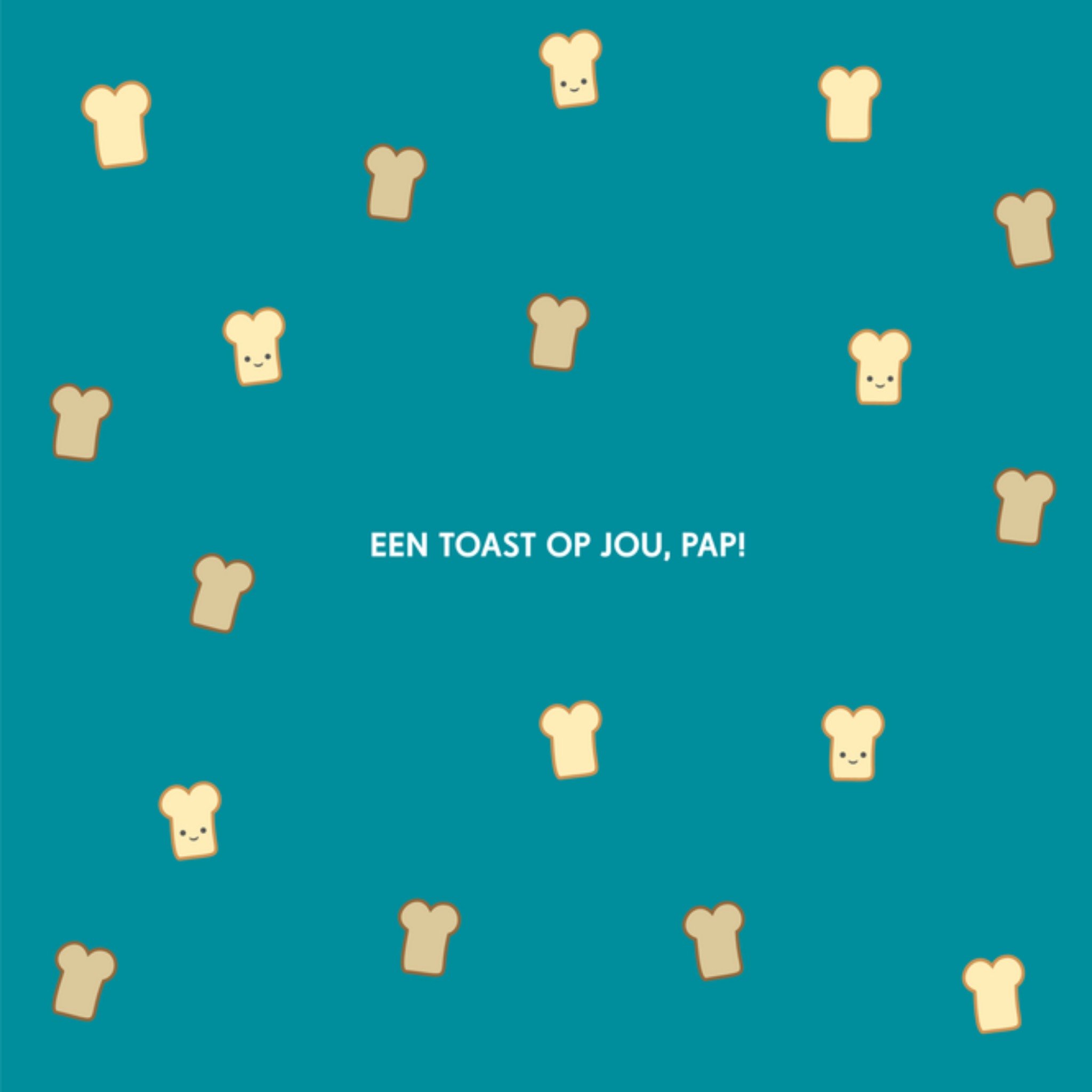 Greetz Felicitatie kaart Toast Illustratie Vierkant