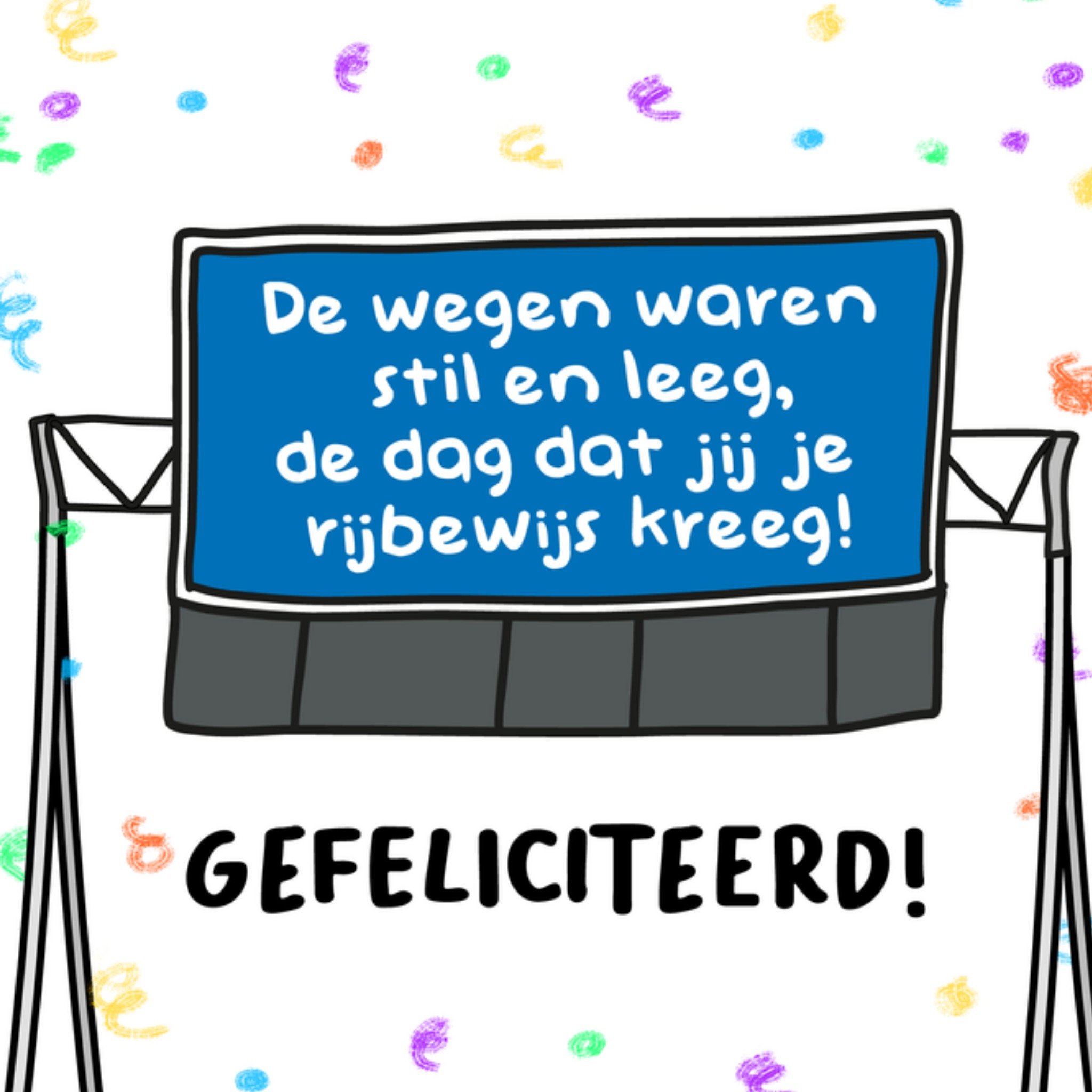 Geslaagdkaart Rijbewijs Vierkante Kaart Liefs Jansje