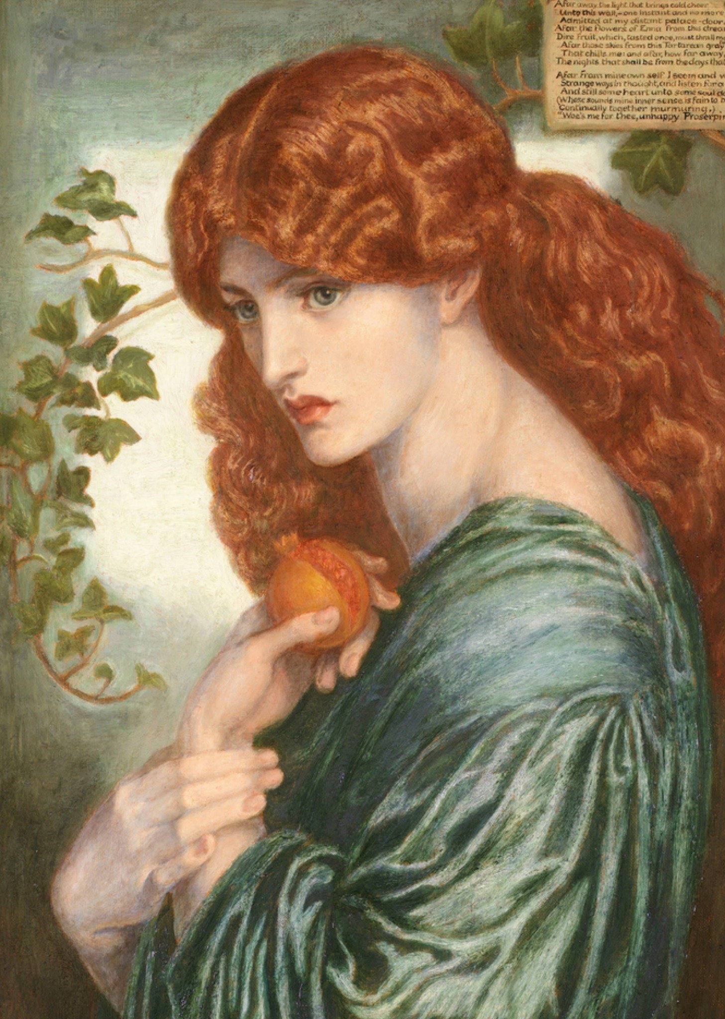 Dante Gabriel Rossetti. Proserpine Kaart Klaas de Jong