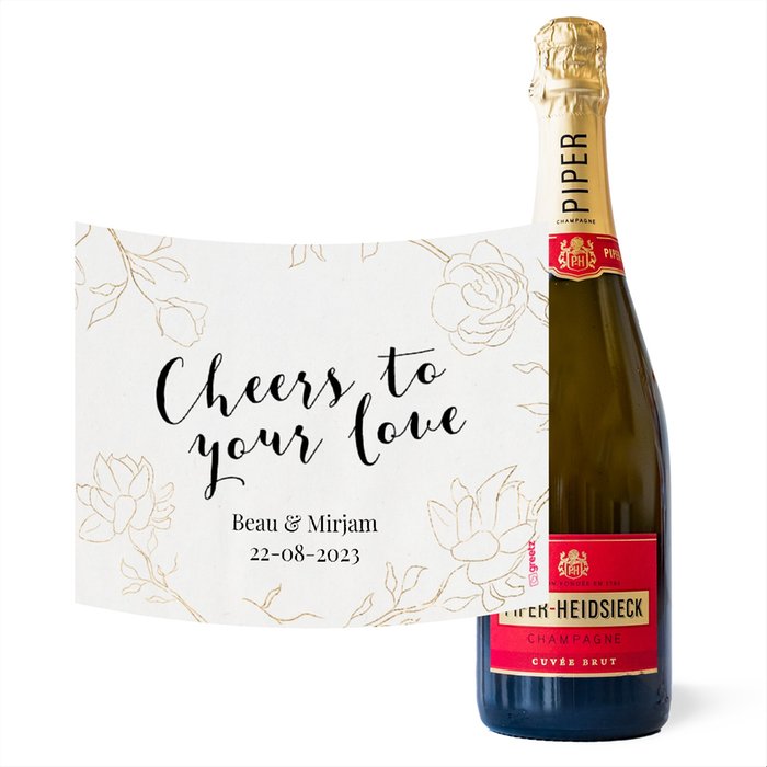 Piper Heidsieck | Brut | Love met eigen naam | 750 ml