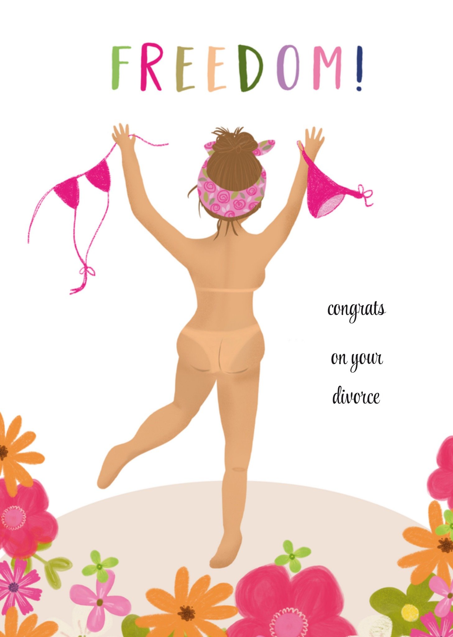 Huwelijkskaart scheiding illustratie Tsjip