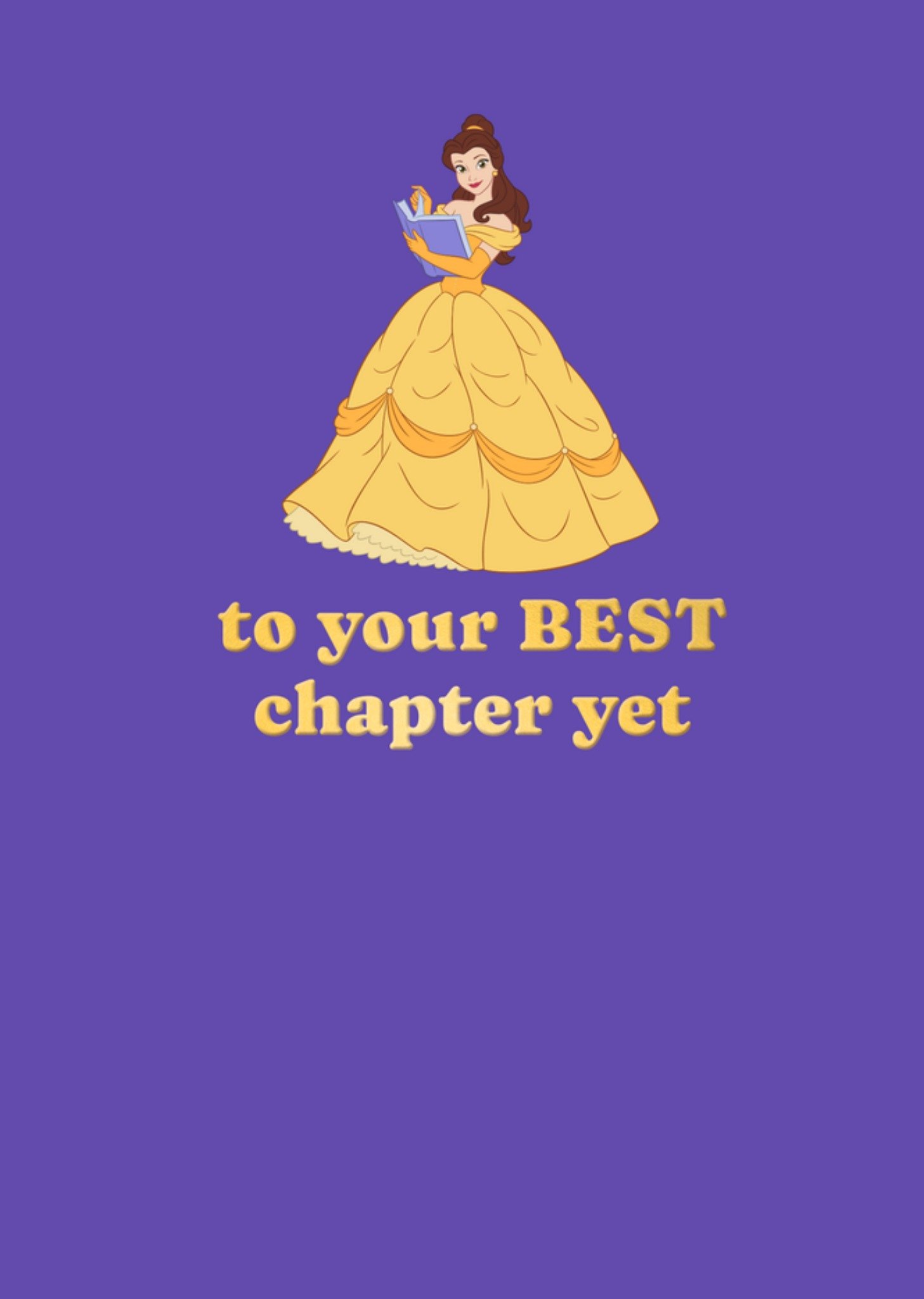 Disney Verjaardagskaart Beauty And The Beast Belle Your Best Chapter Yet Disney Princess