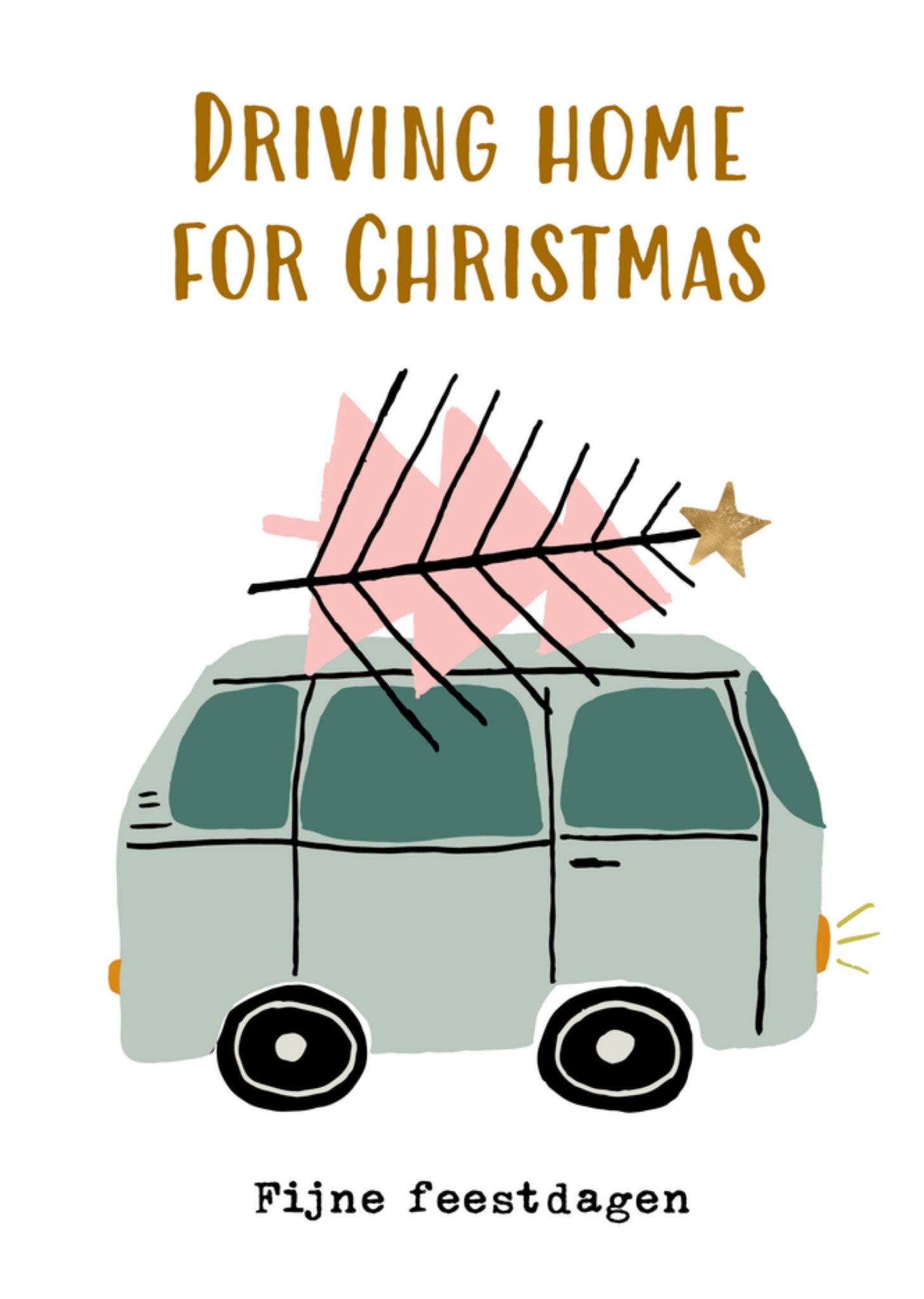 Greetz Kerst Neutraal Bus Standard Card