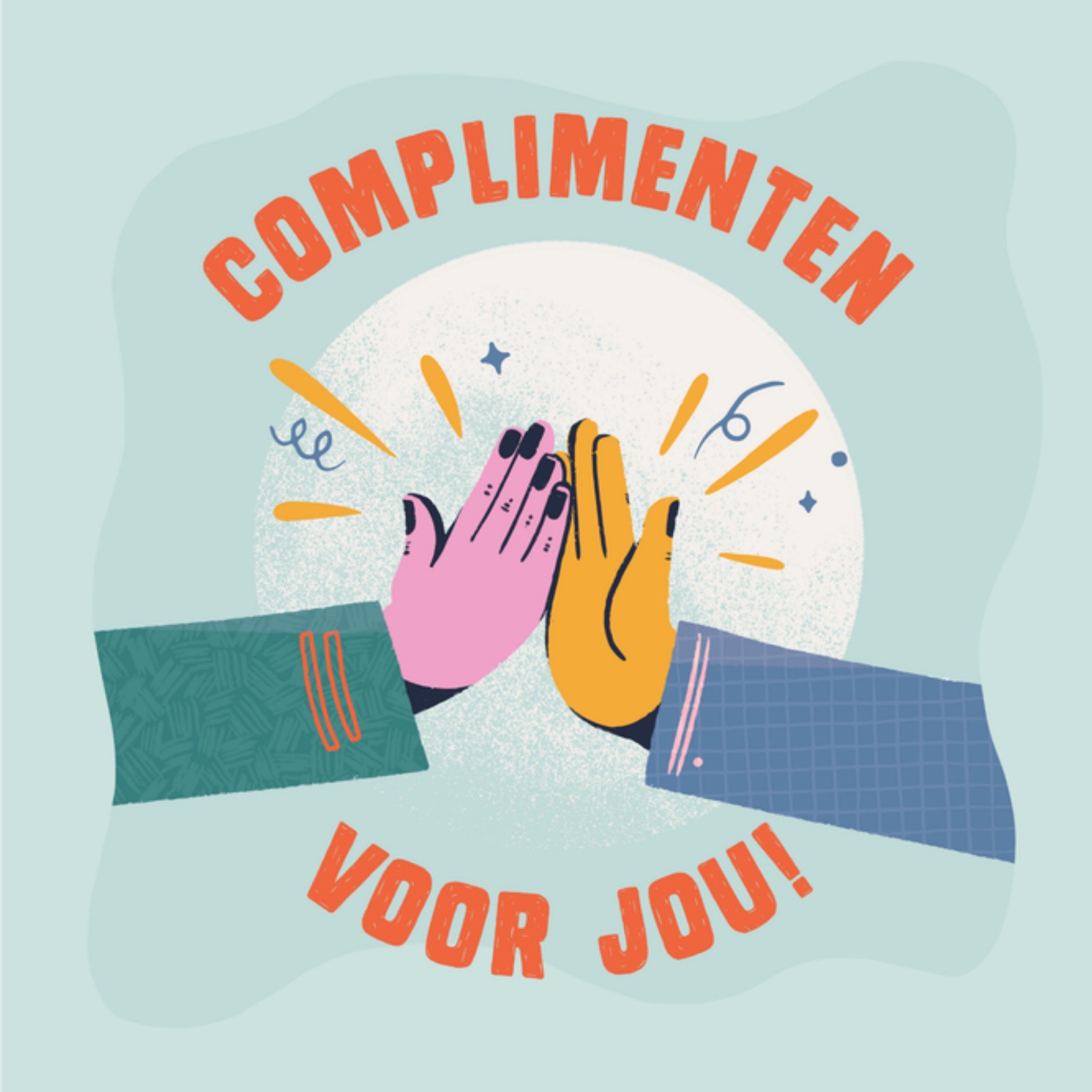Greetz Complimentendag High Five Vierkant