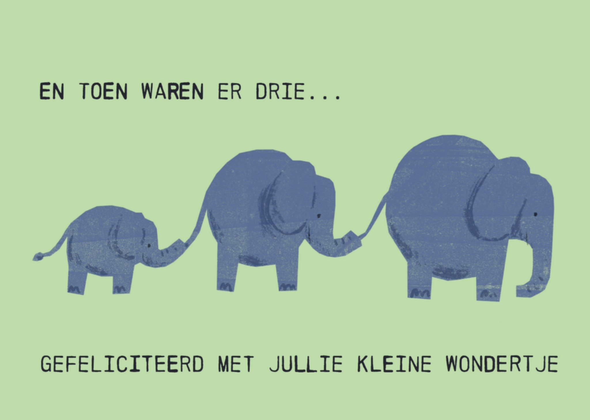 Greetz Geboortekaart olifant Standard Card