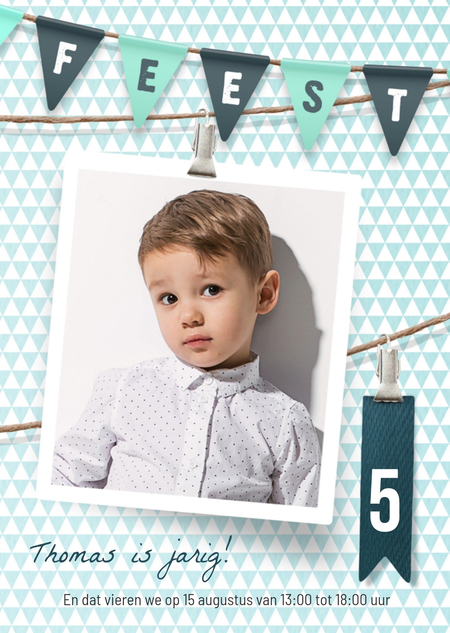 Luckz Uitnodigingen Kinderfeestje 5 jaar Standard Card