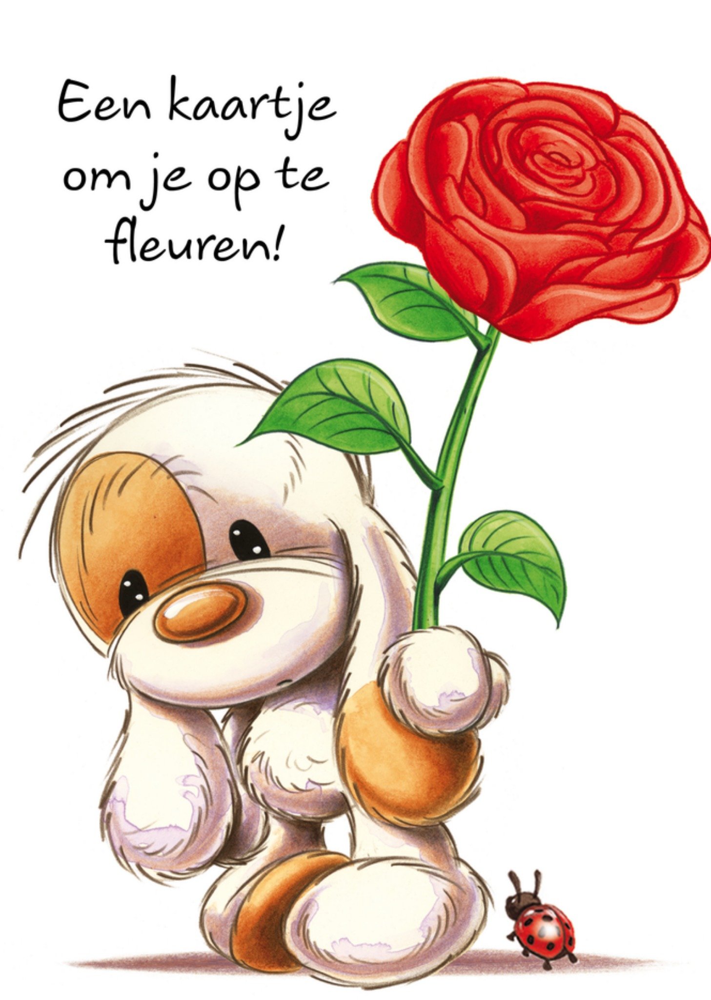 TMS Sterkte kaart roos schattig Standard Card
