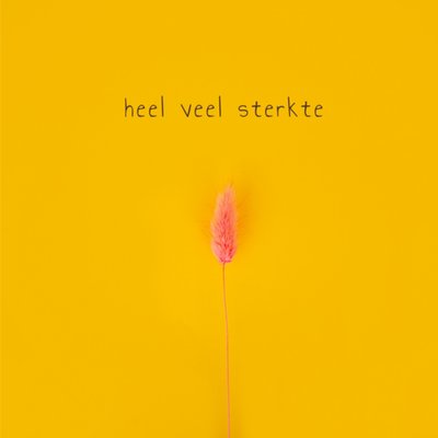 Photoflash | Condoleancekaart | Heel veel sterkte