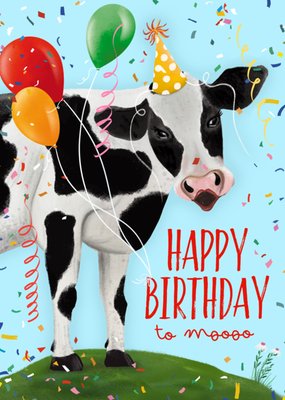 Patricia Hooning | Verjaardagskaart | Happy birthday to moooo