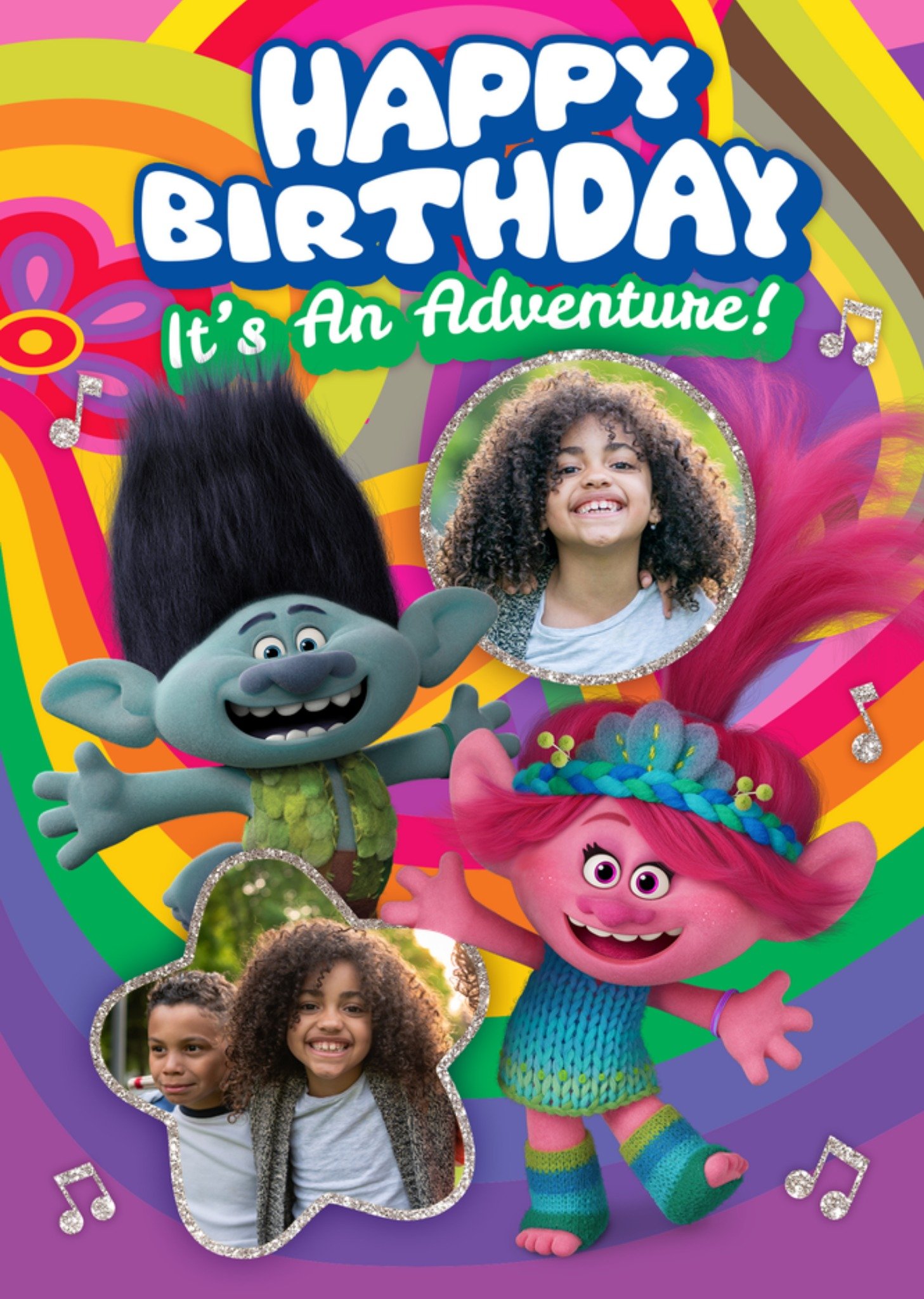 Verjaardagskaart Adventure Met fotos Kaart Trolls