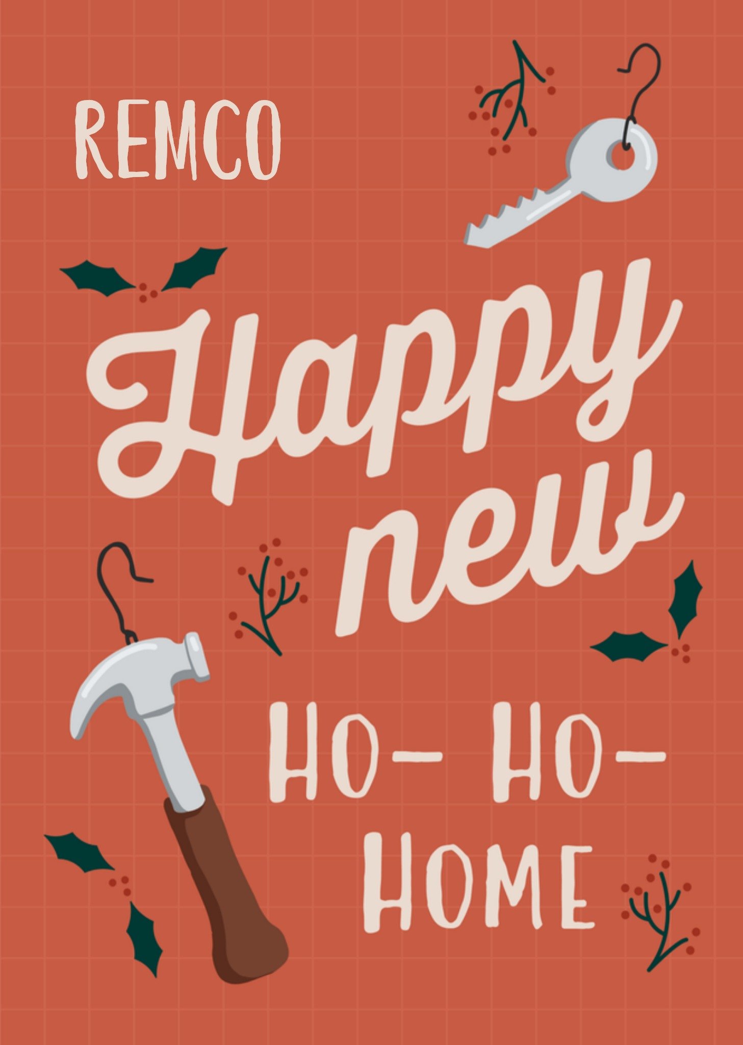 Nieuwe woning kaart Ho-Ho-Home Kaart Greetz