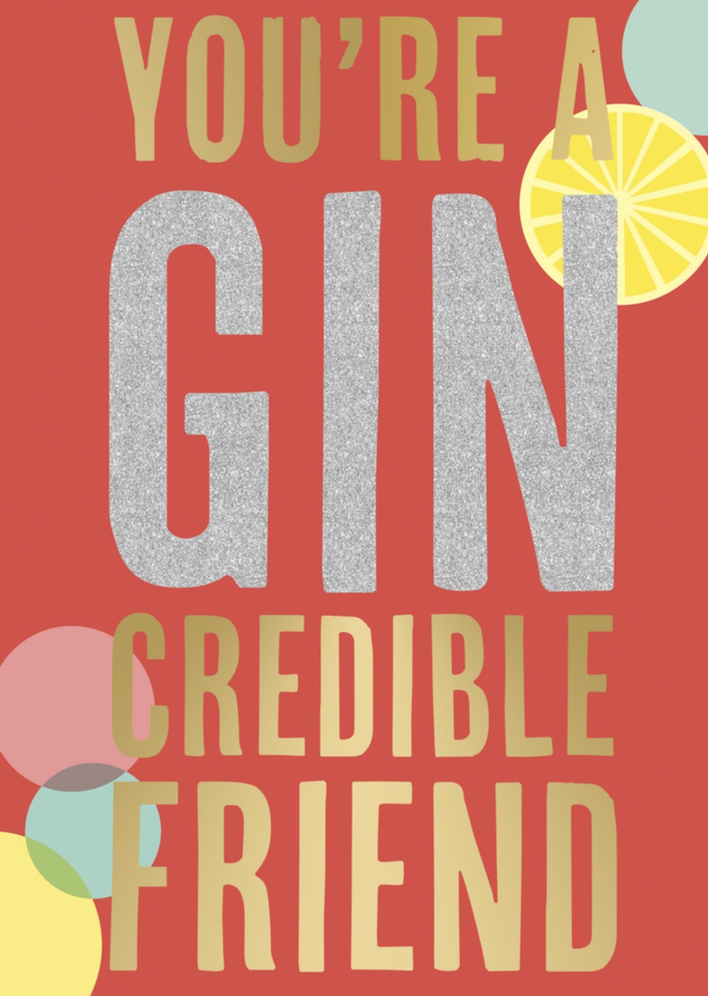 Verjaardagskaart gin vriend Kaart UK Greetings