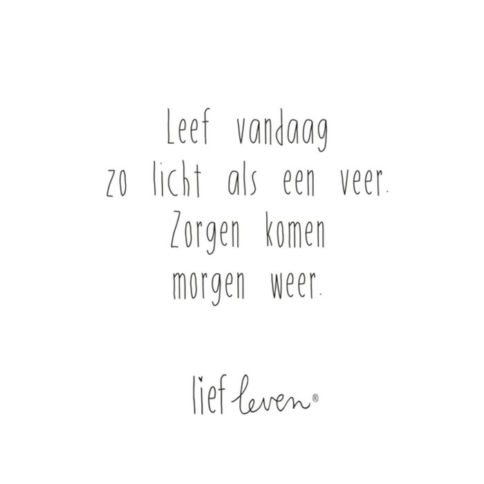 Leef vandaag