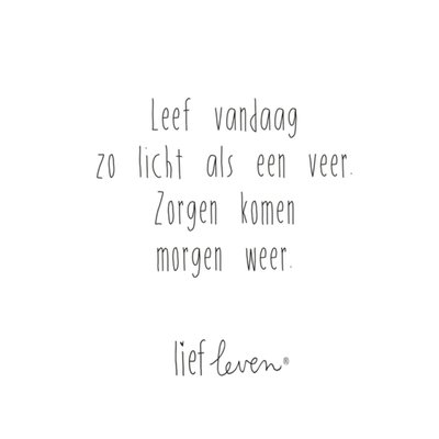 Leef vandaag