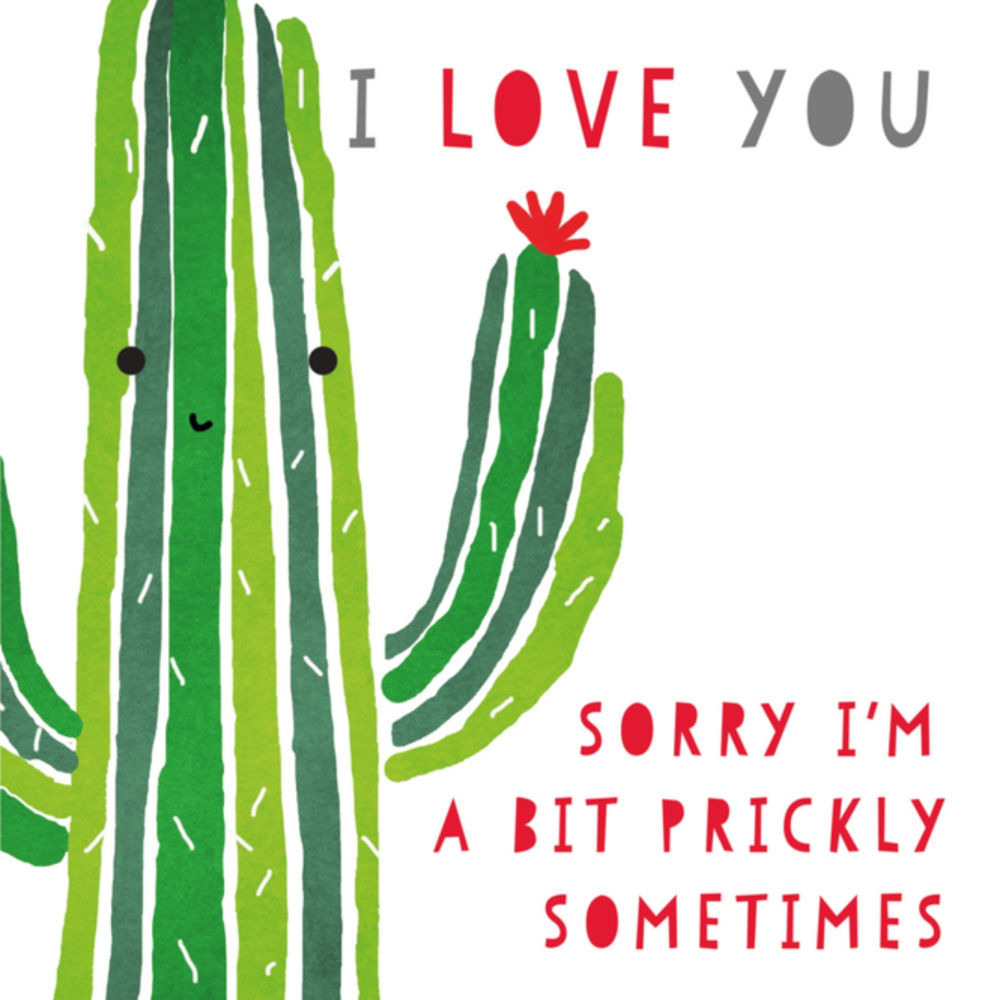 Greetz Valentijnskaart cactus Vierkant