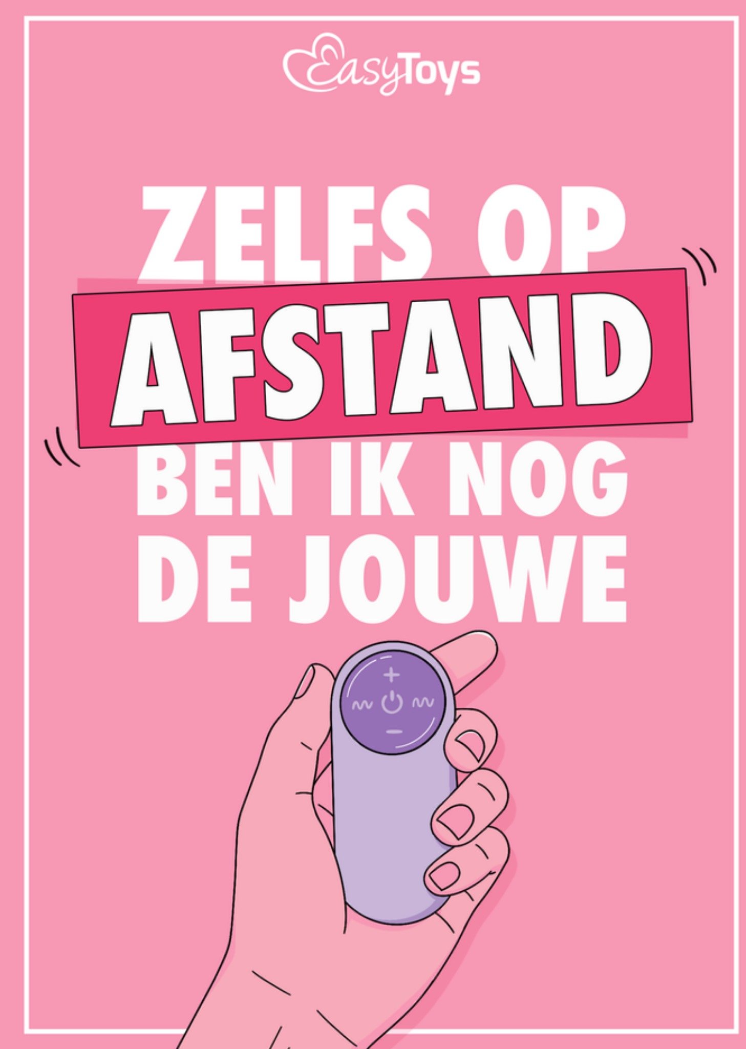 EasyToys Valentijnskaart Zelfs op afstand ben ik nog de jouwe Kaart Easytoys