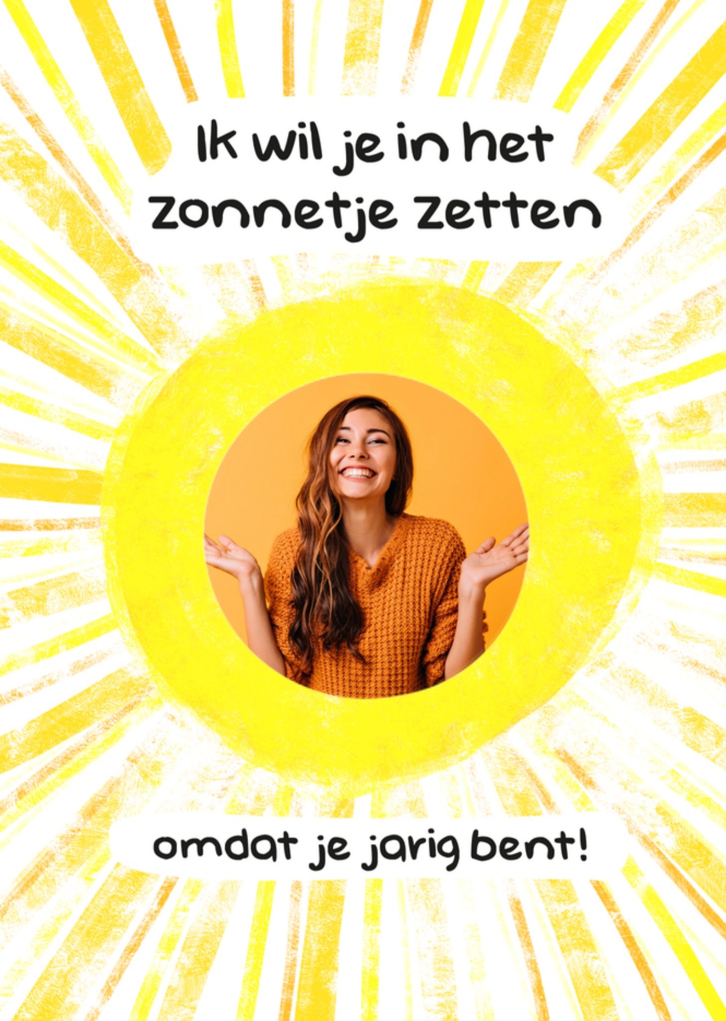 Verjaardagskaart Zonnetje Kaart Liefs Jansje