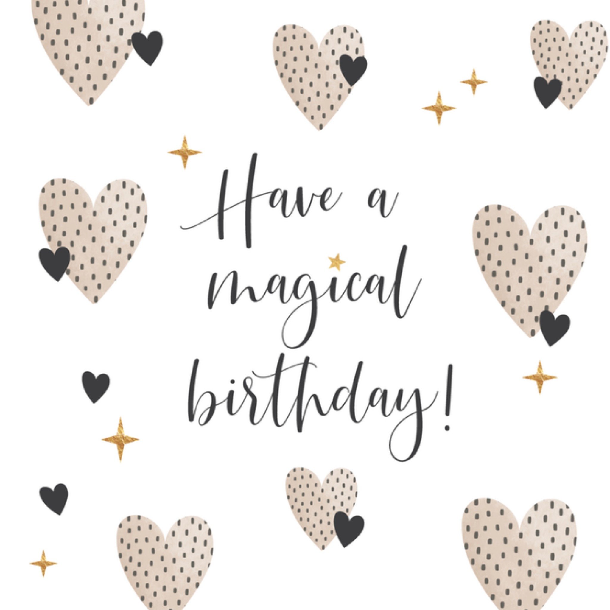 Verjaardagskaart Magical birthday Vierkante Kaart Tsjip