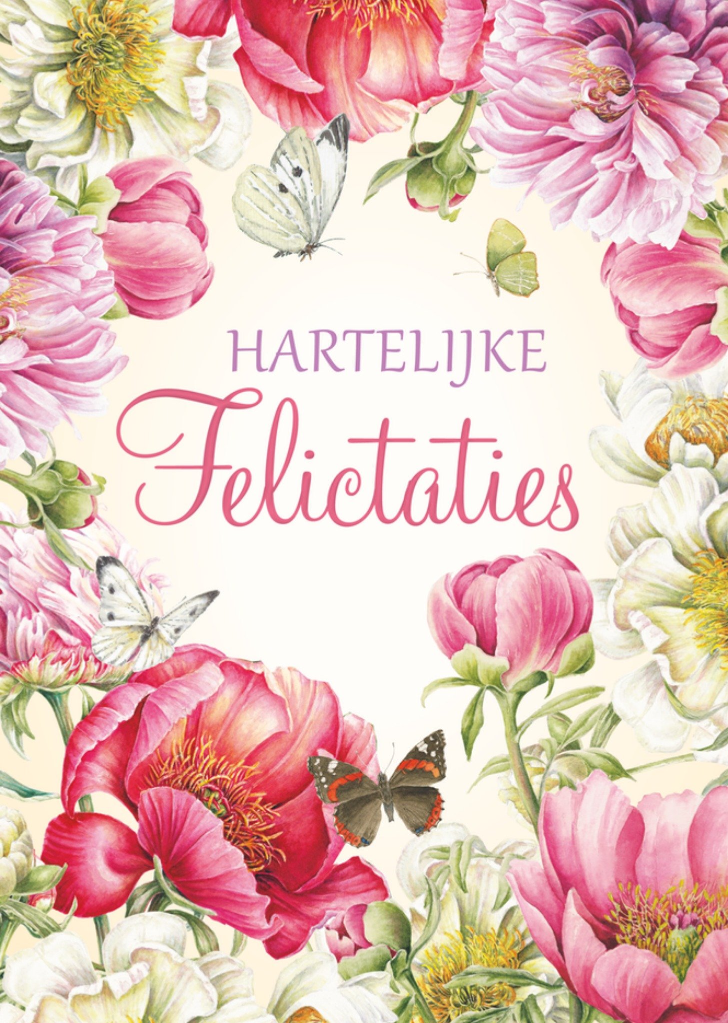 Verjaardagskaart Hartelijke felicitaties Kaart Janneke Brinkman