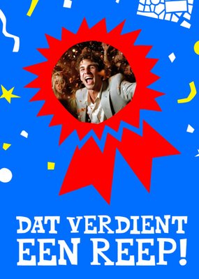 Tony Chocolonely | Felicitatiekaart | Dat verdient een reep