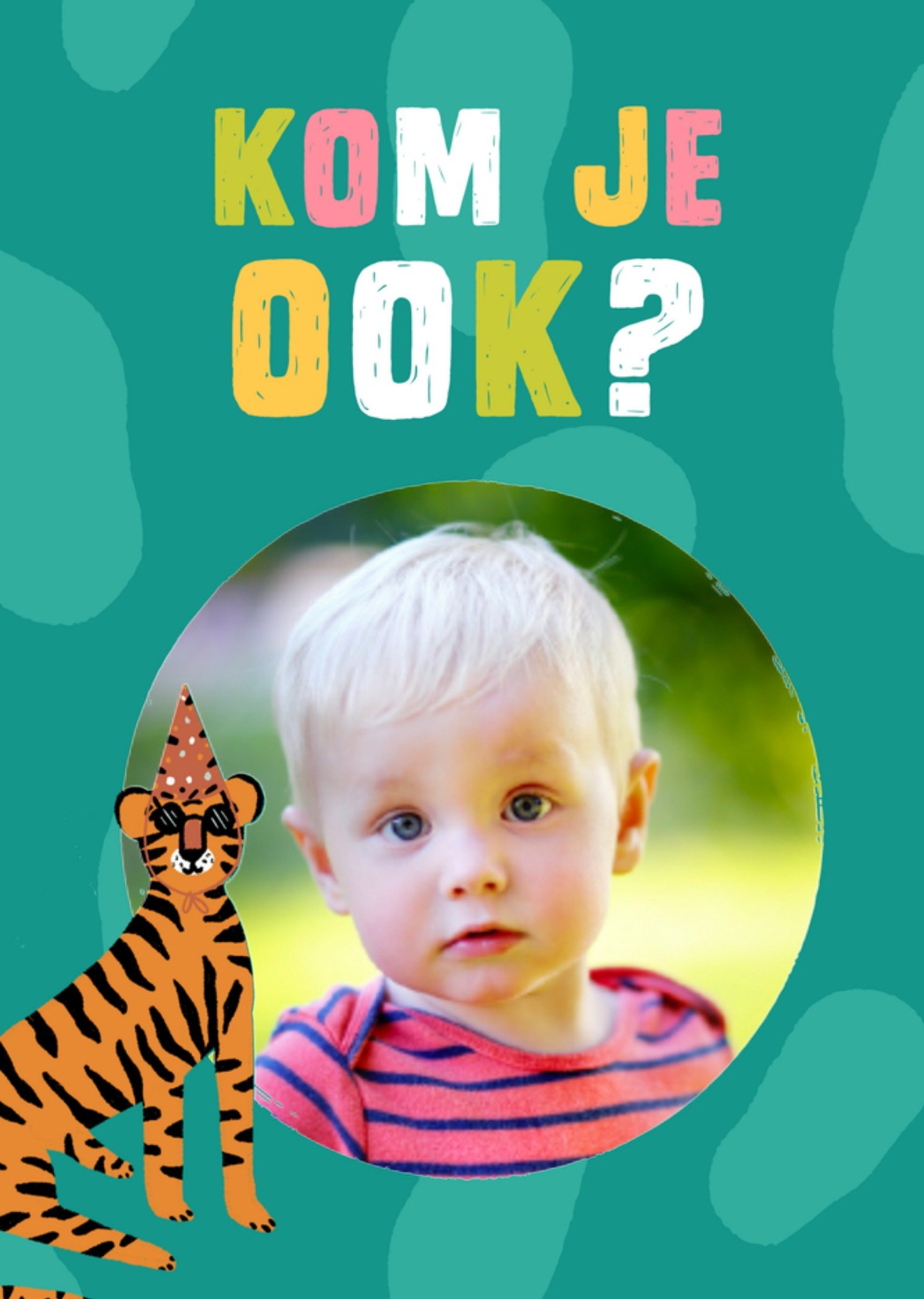Kinderfeest Tijger Kaart Greetz